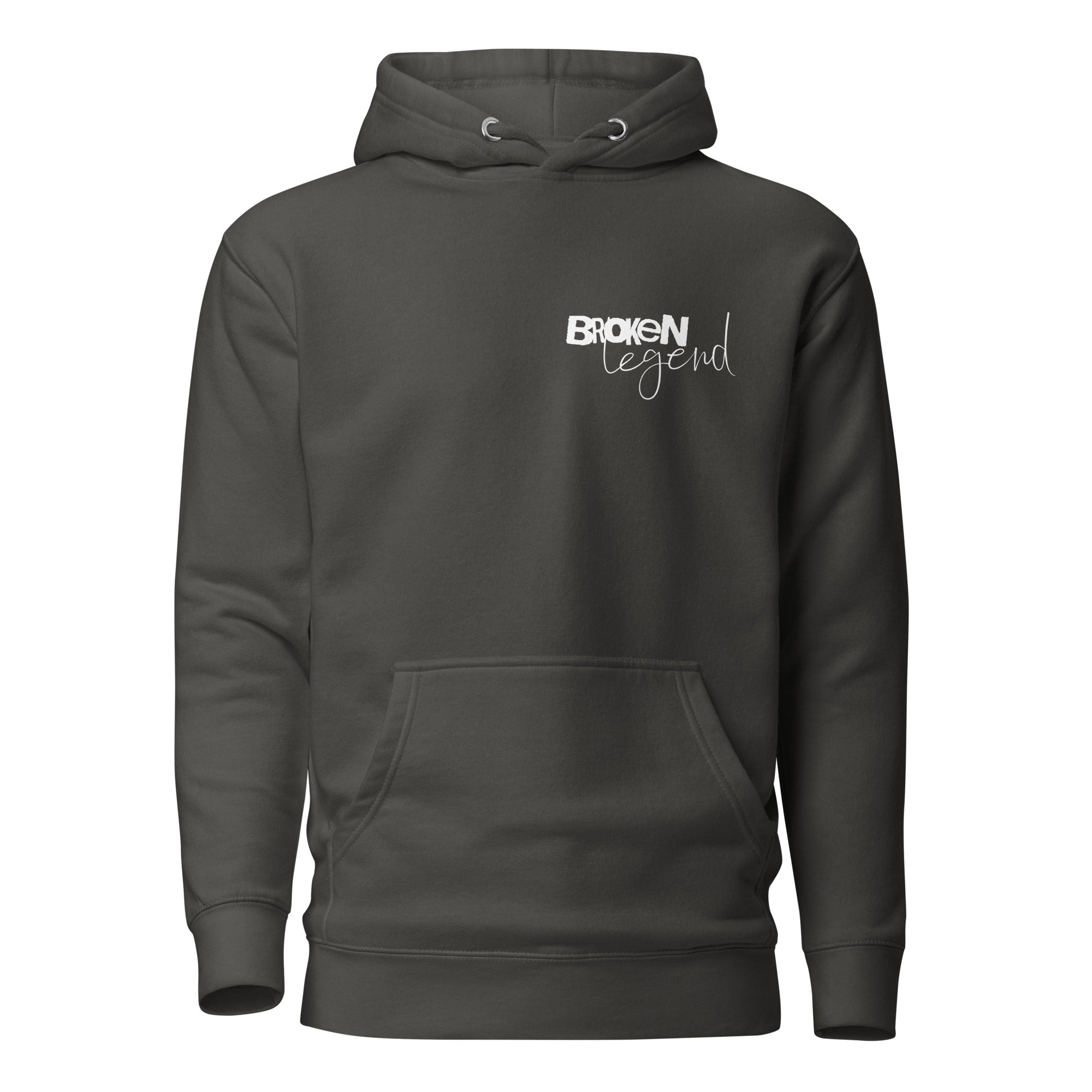 low tolerance era sarcastic hoodie grey front view dark humor statement clothing