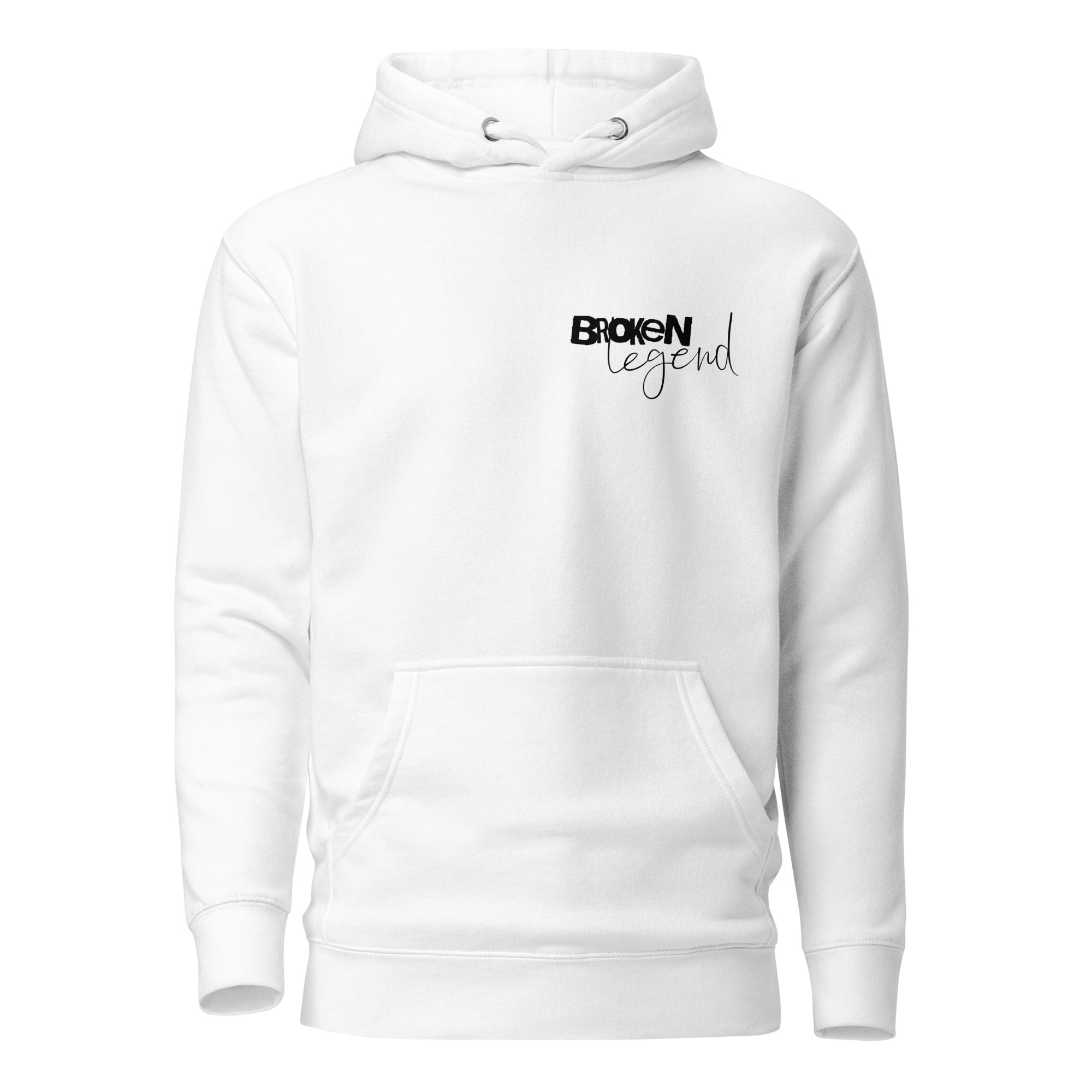 woke up again not thrilled sarcastic hoodie white front view dark humor quote clothing